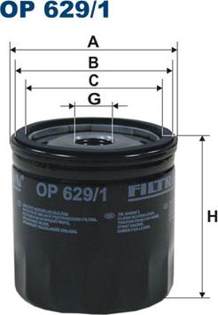 Filtron OP629/1 - Filtr oleju parts5.com