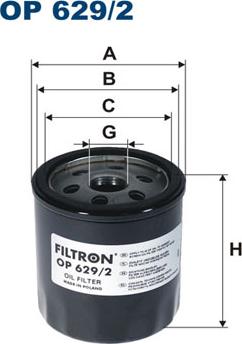 Filtron OP629/2 - Φίλτρο λαδιού parts5.com