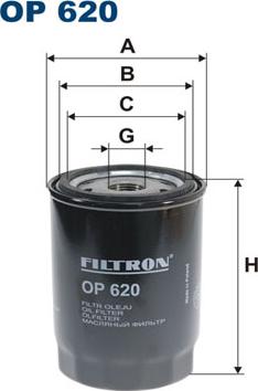 Filtron OP620 - Маслен филтър parts5.com