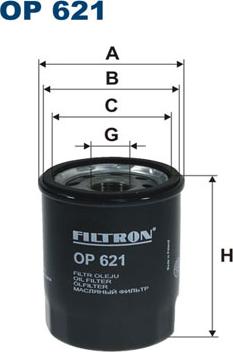 Filtron OP621 - Oljni filter parts5.com