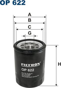 Filtron OP622 - Õlifilter parts5.com