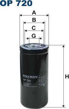 Filtron OP720 - Oil Filter parts5.com