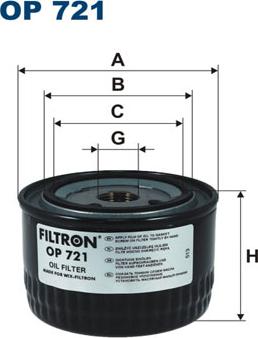 Filtron OP721 - Hüdraulikafilter,automaatkäigukast parts5.com