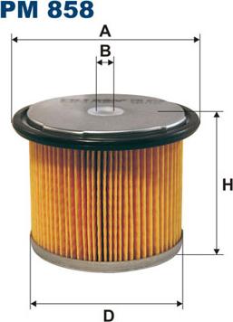 Filtron PM858 - Filtro combustible parts5.com