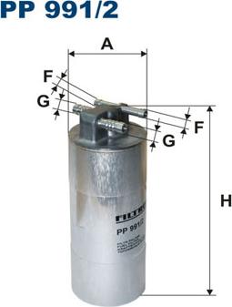 Filtron PP991/2 - Filtru combustibil parts5.com