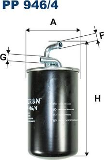 Filtron PP946/4 - Filtro combustible parts5.com