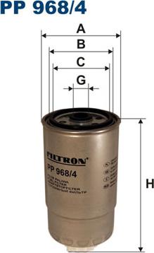 Filtron PP968/4 - Filtro combustible parts5.com