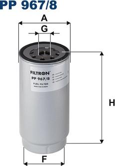 Filtron PP 967/8 - Üzemanyagszűrő parts5.com