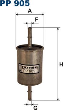 Filtron PP905 - Filtro combustible parts5.com