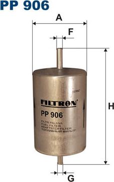 Filtron PP906 - Filtro combustible parts5.com