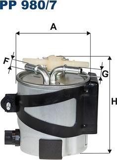 Filtron PP980/7 - Топливный фильтр parts5.com