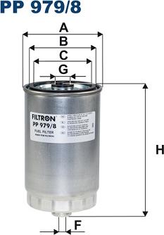 Filtron PP 979/8 - Filtro combustible parts5.com