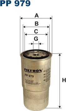 Filtron PP979 - Filtru combustibil parts5.com