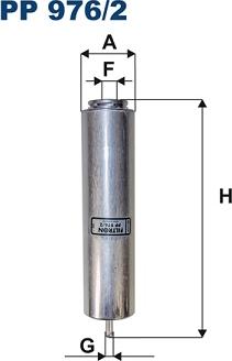 Filtron PP976/2 - Filtro combustible parts5.com