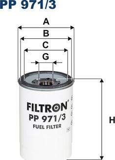 Filtron PP971/3 - Yakıt filtresi parts5.com