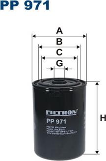 Filtron PP971 - Kütusefilter parts5.com