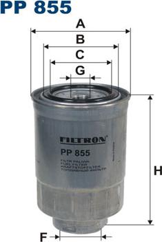 Filtron PP855 - Φίλτρο καυσίμου parts5.com