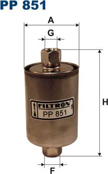 Filtron PP851 - Filtro combustible parts5.com