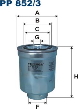 Filtron PP852/3 - Üzemanyagszűrő parts5.com