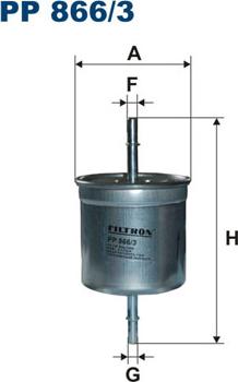 Filtron PP866/3 - Palivový filtr parts5.com