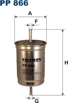 Filtron PP866 - Filtru combustibil parts5.com