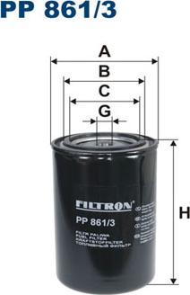 Filtron PP861/3 - Kütusefilter parts5.com