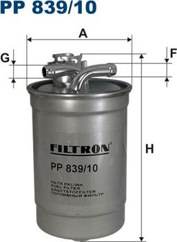 Filtron PP839/10 - Filtru combustibil parts5.com