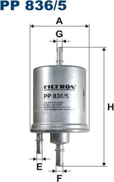 Filtron PP836/5 - Filtru combustibil parts5.com