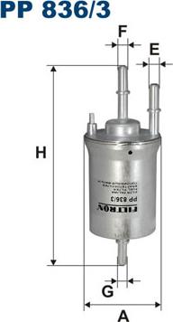 Filtron PP836/3 - Filtru combustibil parts5.com