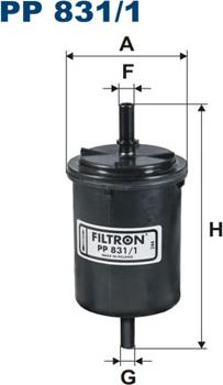 Filtron PP831/1 - Горивен филтър parts5.com