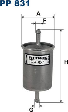 Filtron PP831 - Filtro combustible parts5.com