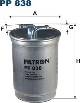 Filtron PP838 - Filtro combustible parts5.com