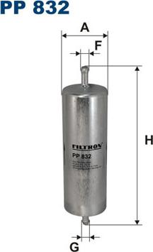 Filtron PP832 - Filtro combustible parts5.com