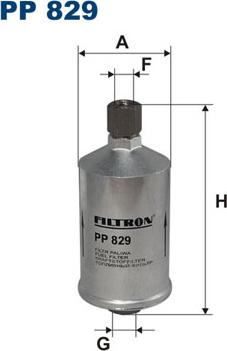 Filtron PP829 - Filtro combustible parts5.com