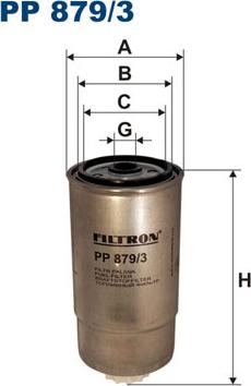 Filtron PP879/3 - Filtru combustibil parts5.com