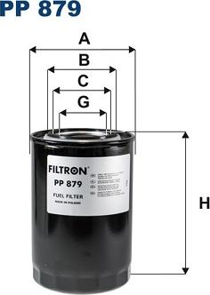 Filtron PP879 - Polttoainesuodatin parts5.com