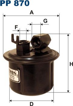 Filtron PP870 - Filtro combustible parts5.com