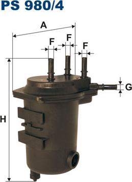 Filtron PS980/4 - Φίλτρο καυσίμου parts5.com