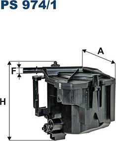 Filtron PS974/1 - Топливный фильтр parts5.com