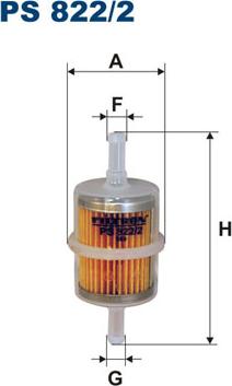 Filtron PS822/2 - Filtro combustible parts5.com