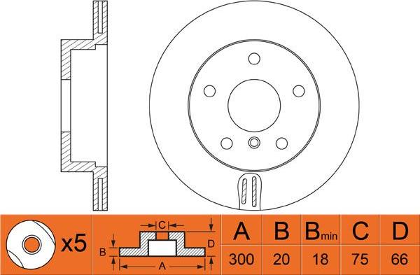 NATIONAL NBD1762 - Disco de freno parts5.com