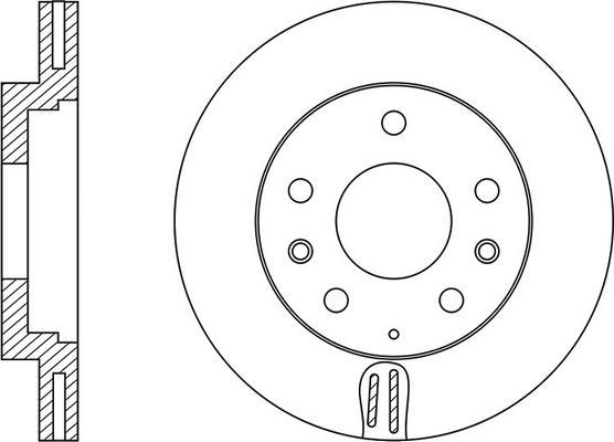 Blue Print ADM54359 - Disco de freno parts5.com