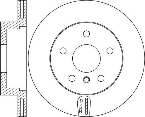 LPR B2024V - Тормозной диск parts5.com