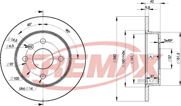 FREMAX BD-9108 - Tarcza hamulcowa parts5.com