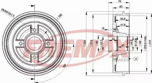 FREMAX BD-9322 - Kočni bubanj parts5.com