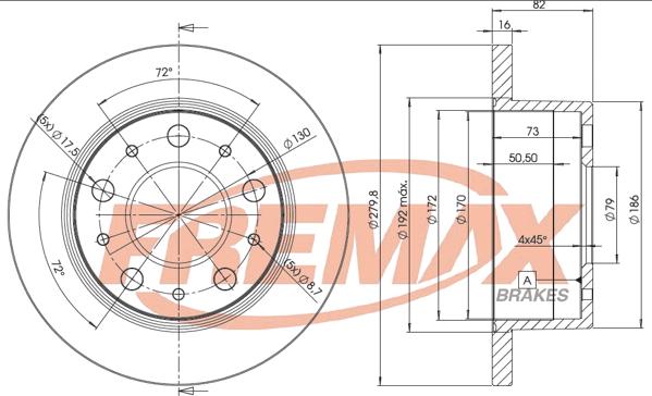 FREMAX BD-4696 - Fren diski parts5.com