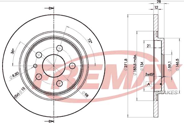 FREMAX BD-4679 - Kočioni disk parts5.com