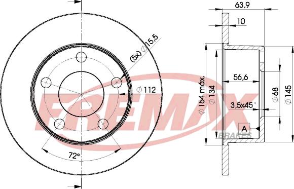 FREMAX BD-4060 - Féktárcsa parts5.com