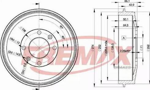 FREMAX BD-4724 - Tambur frana parts5.com