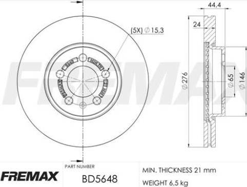 FREMAX BD-5648 - Piduriketas parts5.com